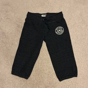 roots Canada Black cropped Bottoms